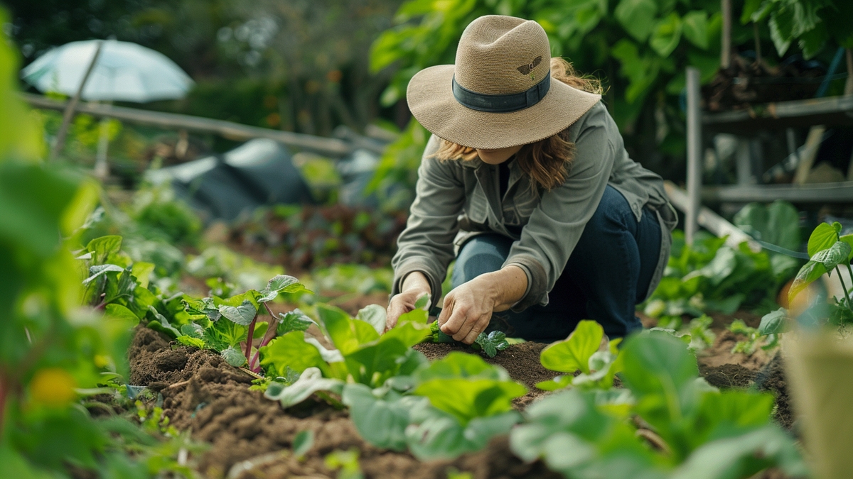 Aérer le sol du potager