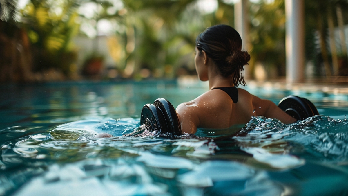 Faire du sport dans sa piscine sans nager