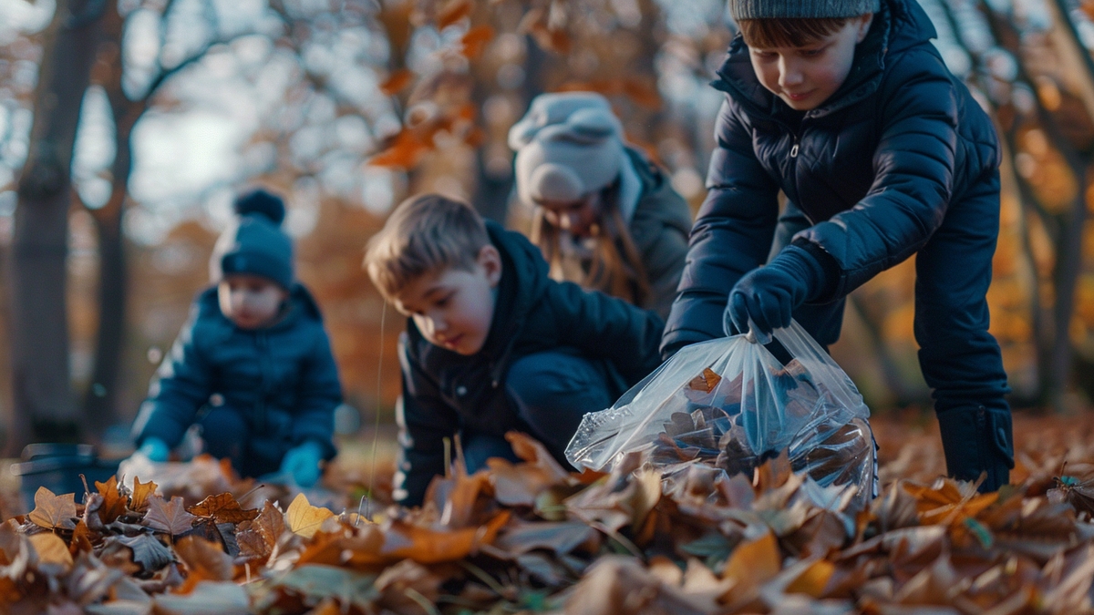 Techniques pour ramasser les feuilles mortes