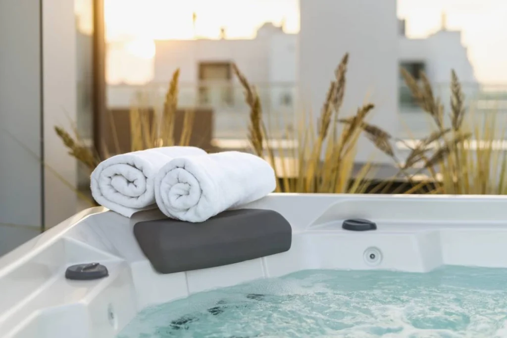 Spa et serviettes