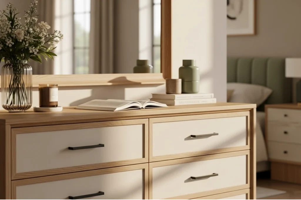 Commode pour rangement dans une chambre