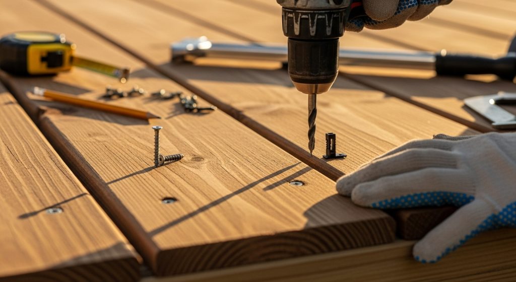 Quelle fixation choisir pour les lames de terrasse en bois