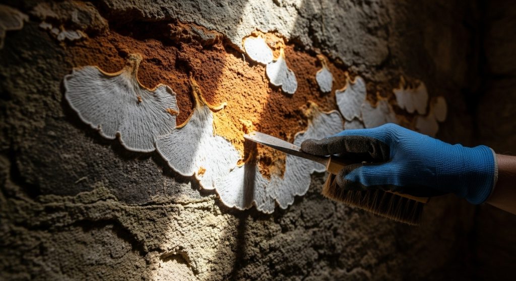 Mérule sur un mur en pierre : comprendre, traiter et prévenir efficacement
